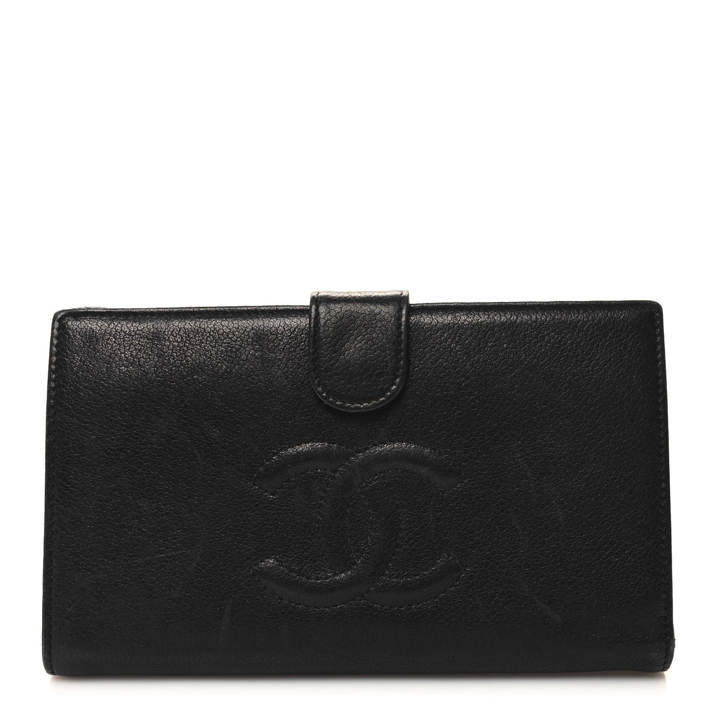 Caviar Timeless CC French Wallet Black