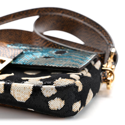 Fendi Night Butterfly Sequin Baguette Multicolor 10 of 11