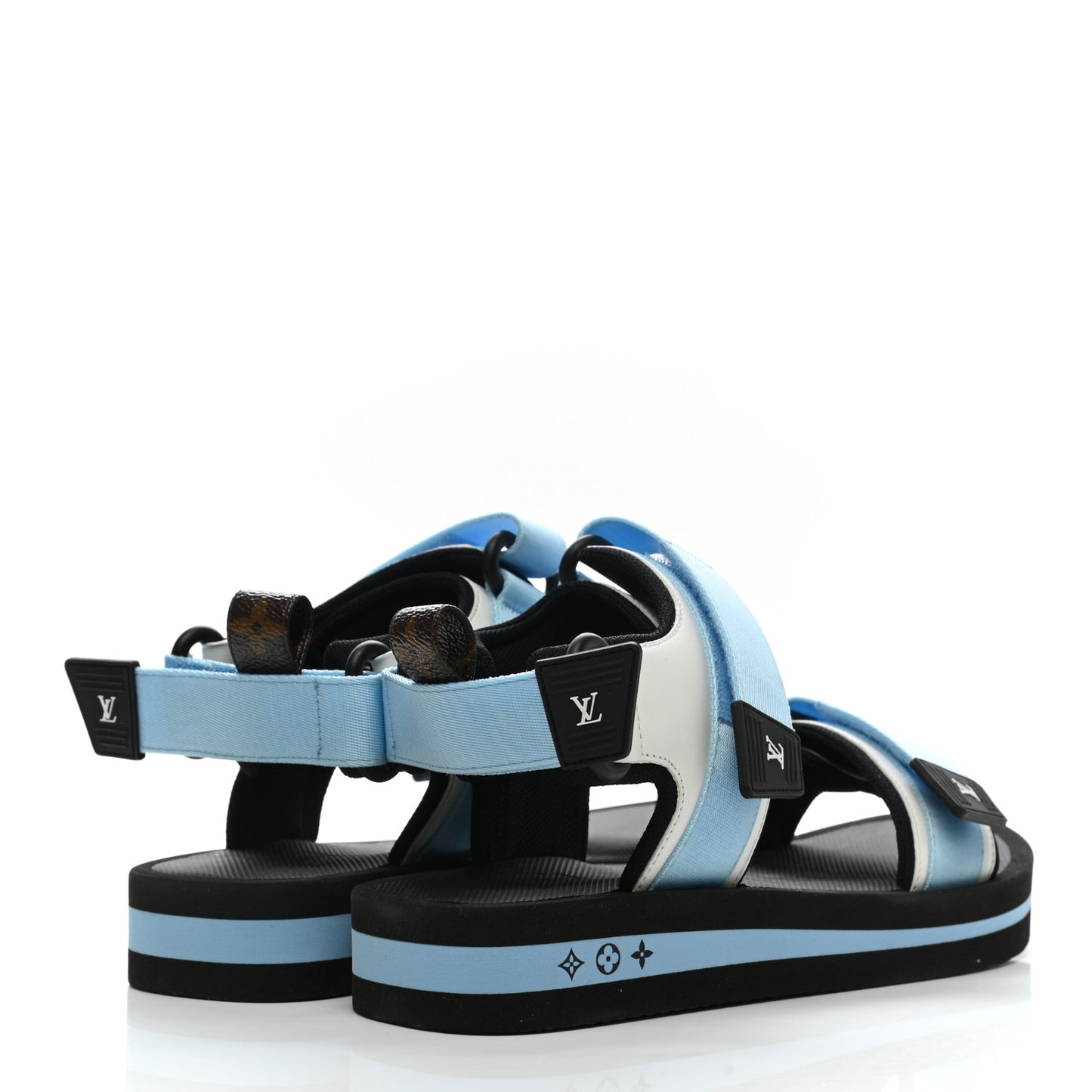 Monogram Flat Arcade Sandals 38 Blue