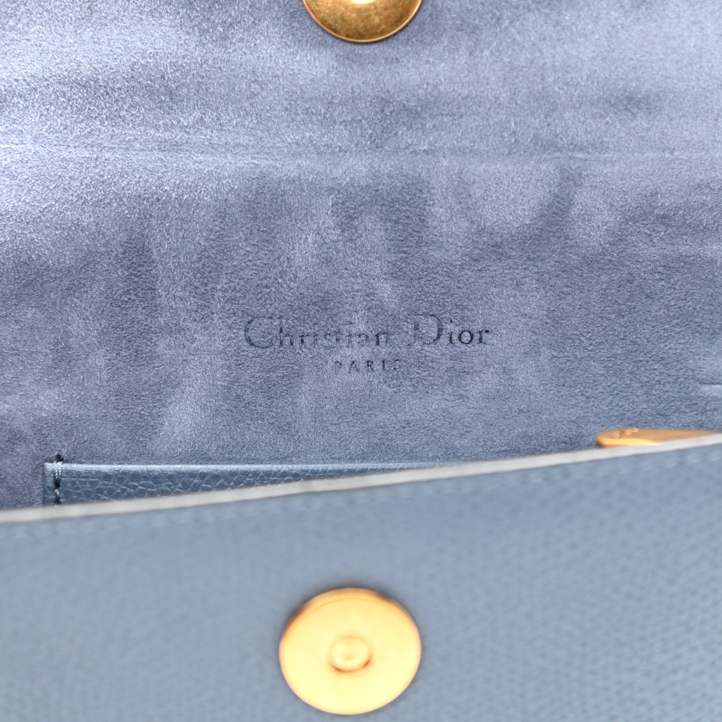 Grained Calfskin Saddle Belt Bag Denim Blue