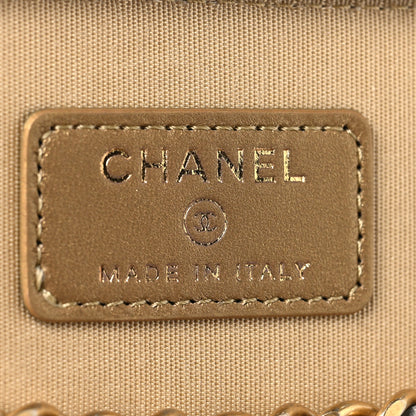 Chanel Lambskin Quilted Small Pearl Crush Vanity Case With Chain Grey 6 of 11