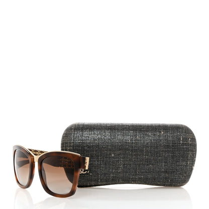 Chanel Square Polarized Chain Sunglasses 5362-Q Tortoise 8 of 8