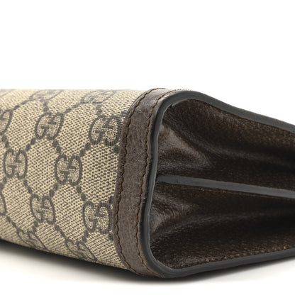 Gucci GG Supreme Monogram Web Small Ophidia Chain Shoulder Bag Brown 10 of 14