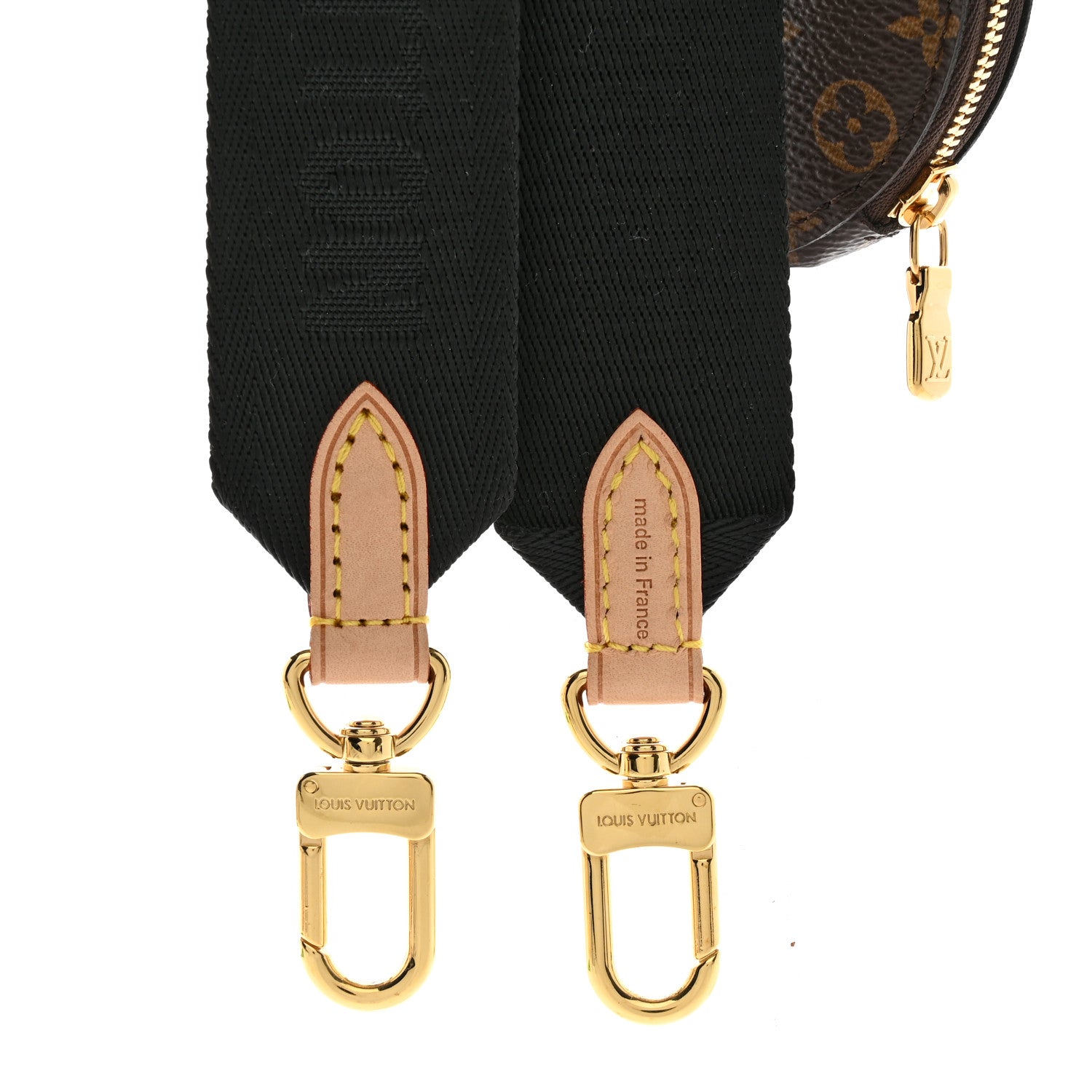 Louis Vuitton Monogram Multi Pochette Accessories Bandouliere Shoulder Strap Black 3 of 8