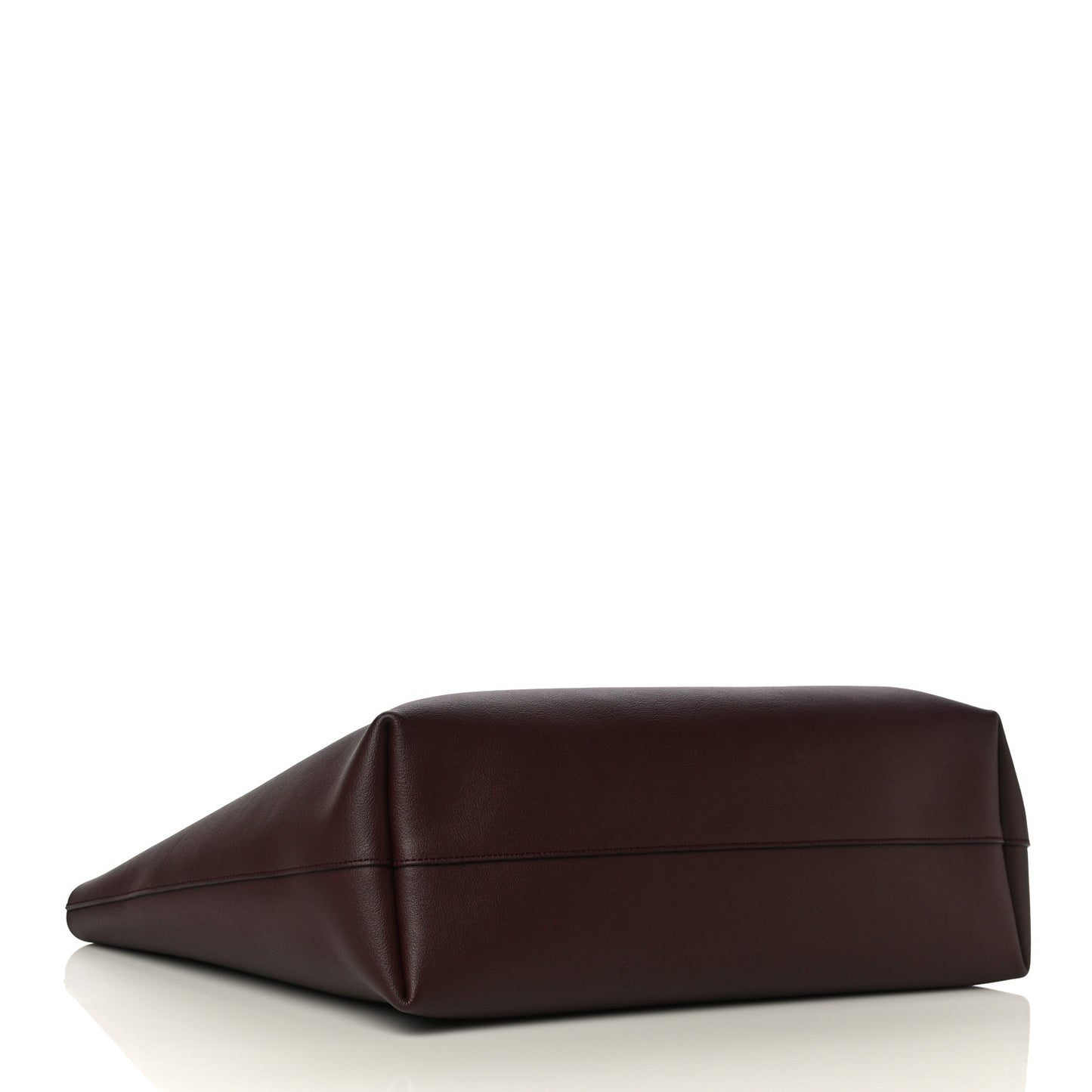 Calfskin Large Shopping Tote Old Bordeaux