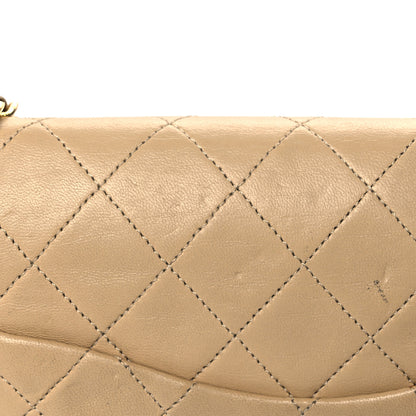 Chanel Lambskin Quilted Medium Double Flap Beige 16 of 24