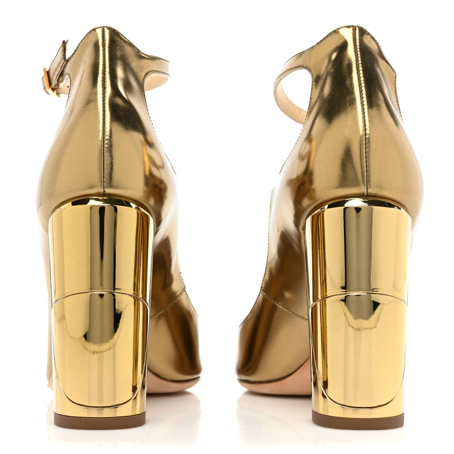 Jimmy Choo Mirror Calfskin Marlowe Pumps 36.5 Light Honey 4 of 12