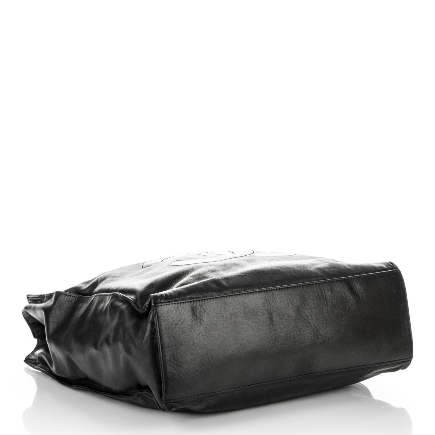 Lambskin CC Shopper Tote Black