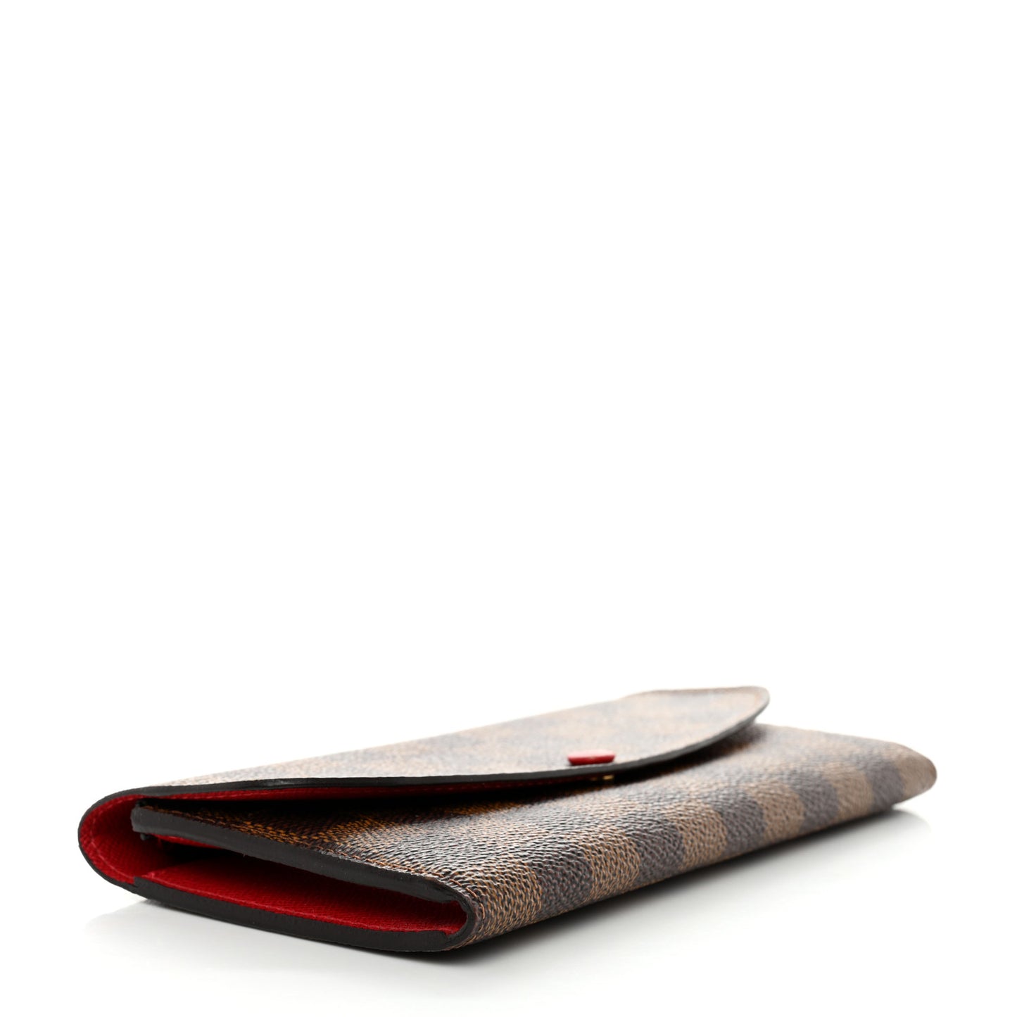 Damier Ebene Emilie Wallet Red