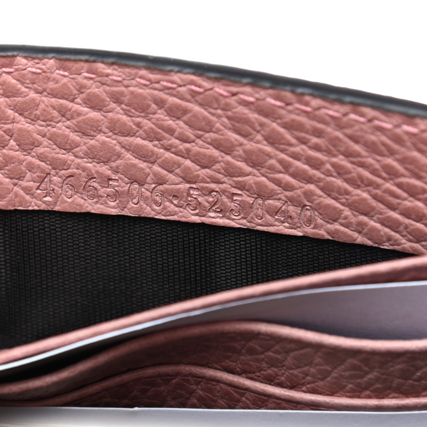 Dollar Calfskin Medium Betty Chain Wallet Soft Pink