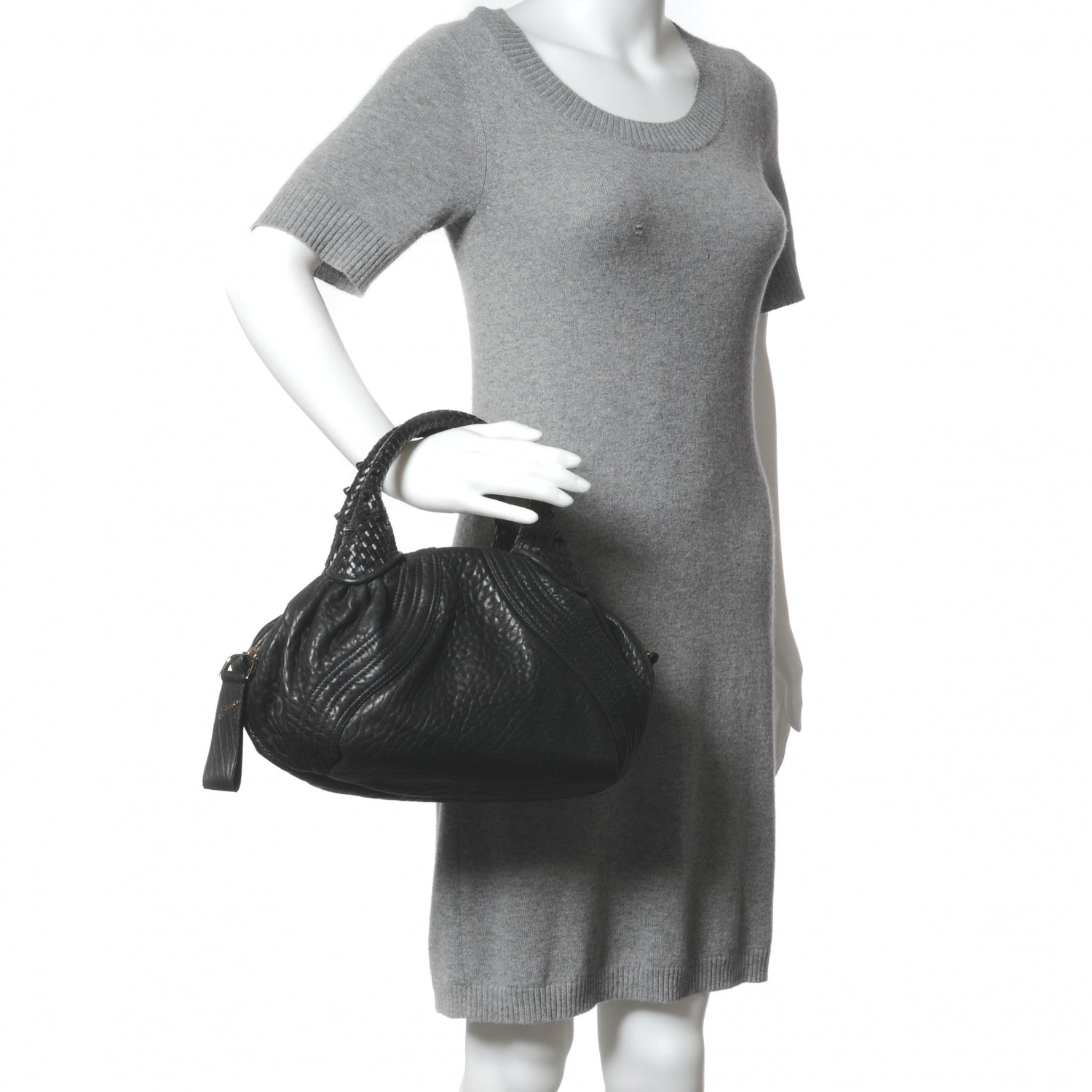 Fendi Nappa Nuvolata Spy Bowler Black 2 of 8