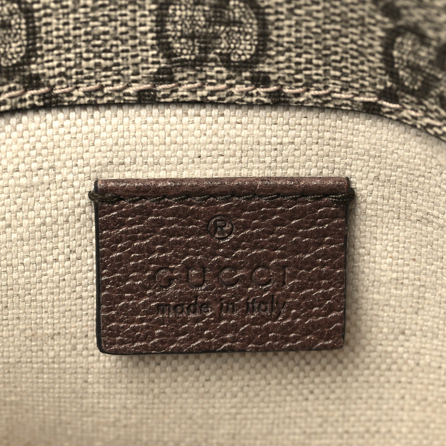 GG Supreme Monogram Neo Vintage Web Belt Bag Brown