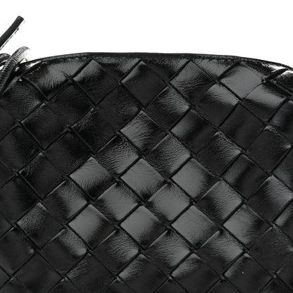 Bottega Veneta Polished Nappa Intrecciato Metallic Knot Mini Loop Camera Bag Black 7 of 12