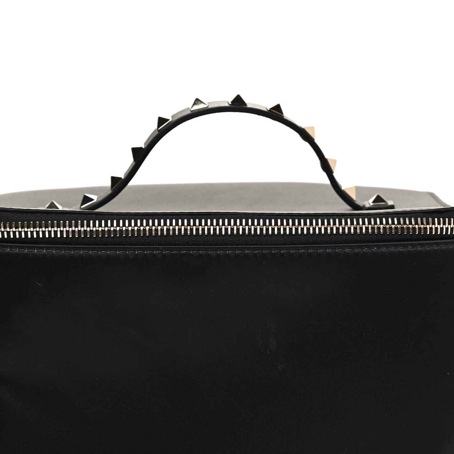 Satin Rockstud Vanity Case Black