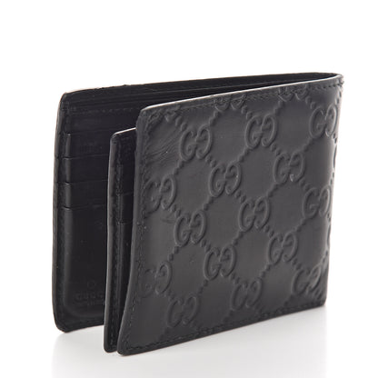 Gucci Guccissima Bi-Fold Wallet Black 3 of 6