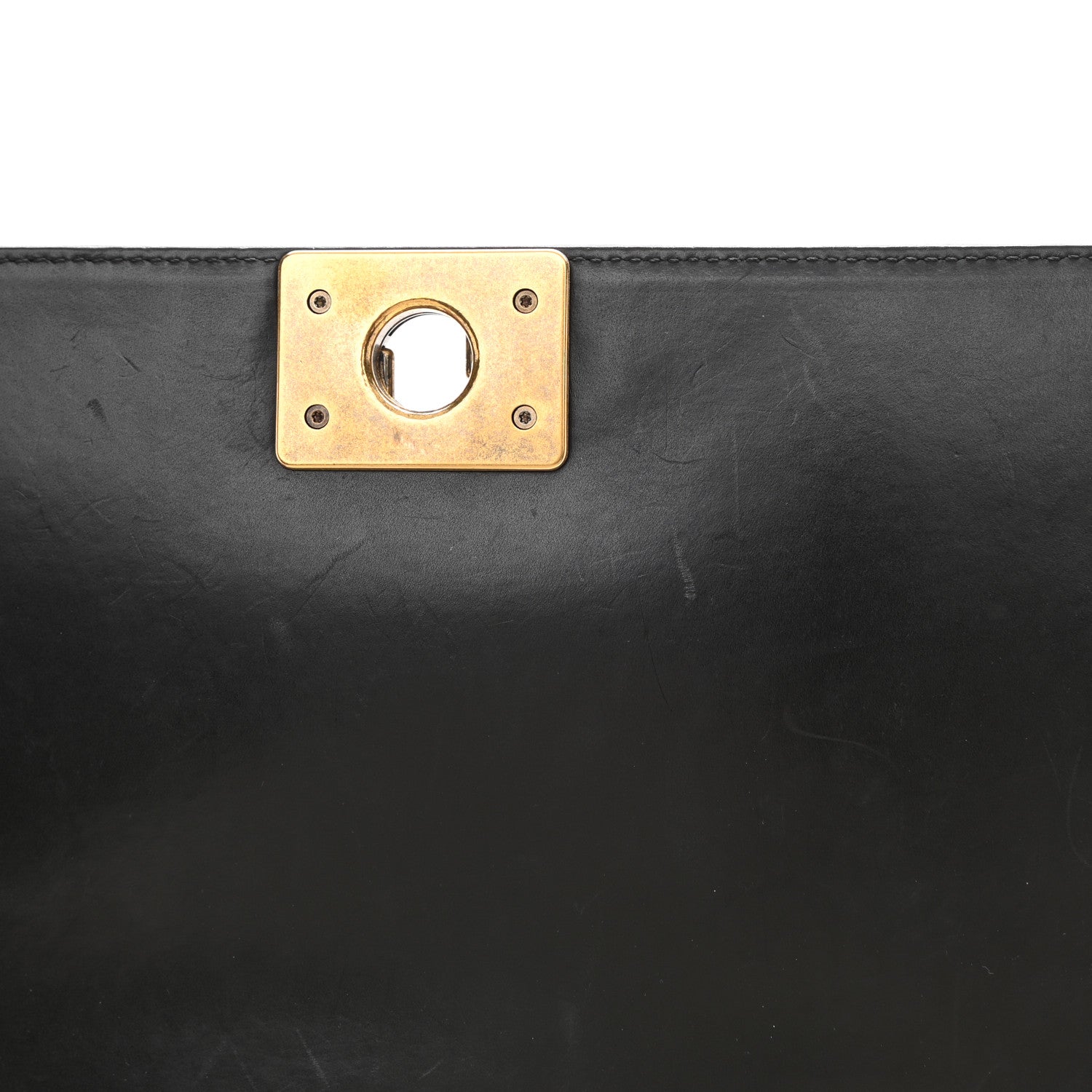 Chanel Glazed Calfskin Large Boy Flap Black 15 of 15