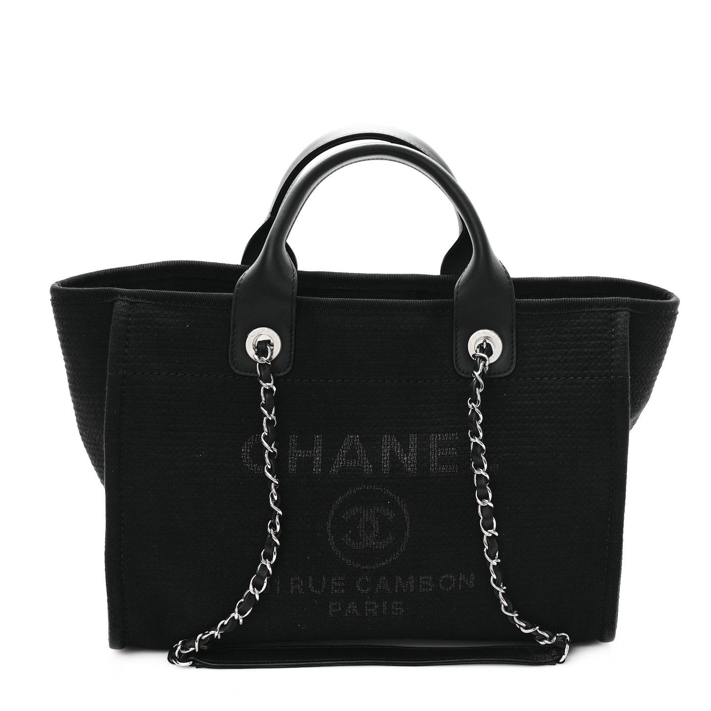 Mixed Fibers Small Deauville Tote Black