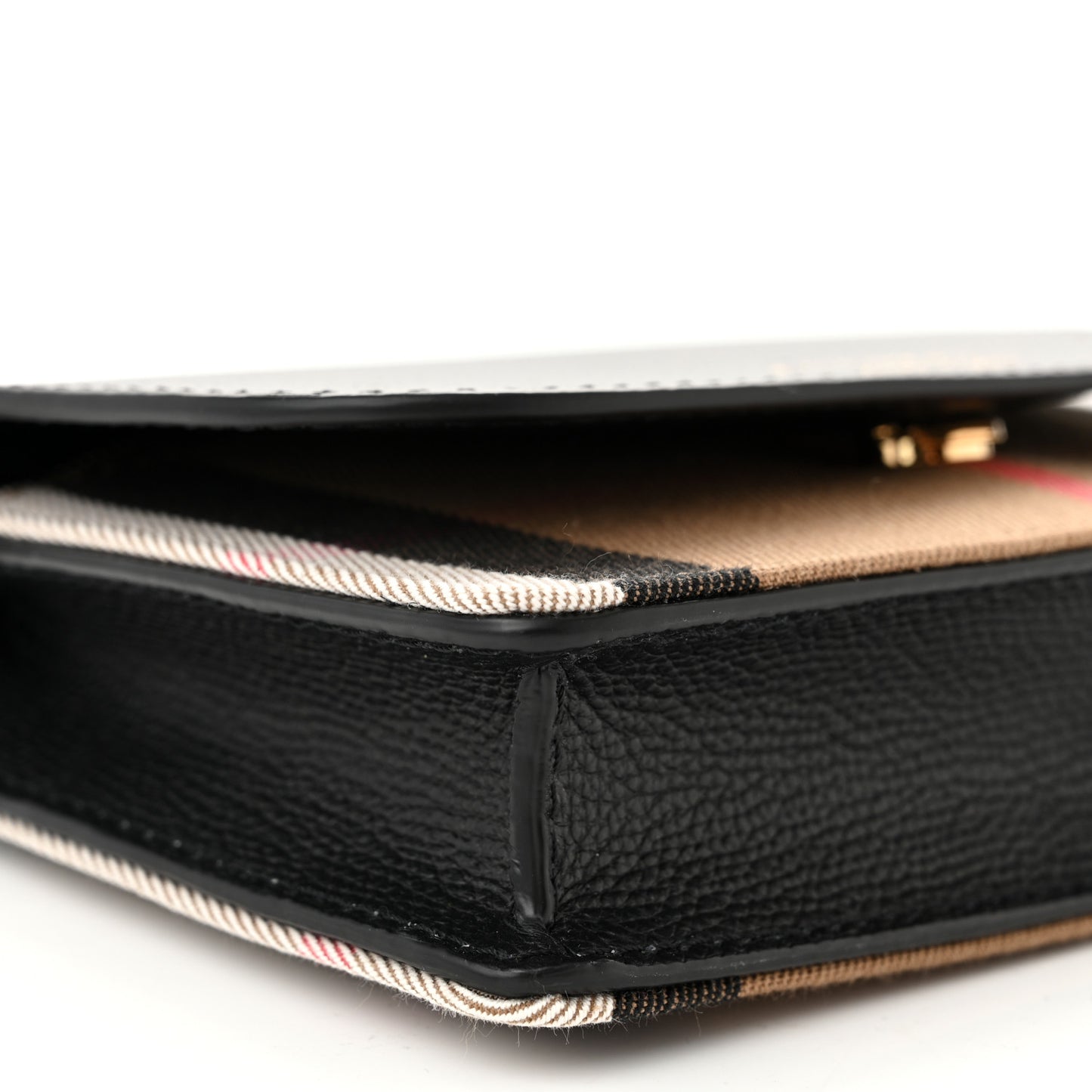Calfskin Vintage Check Small Loxley Crossbody Black