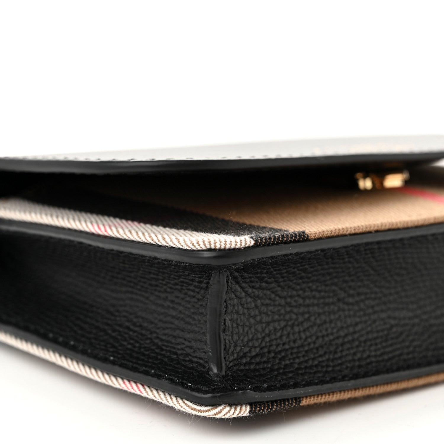 Burberry Calfskin Vintage Check Small Loxley Crossbody Black 8 of 9