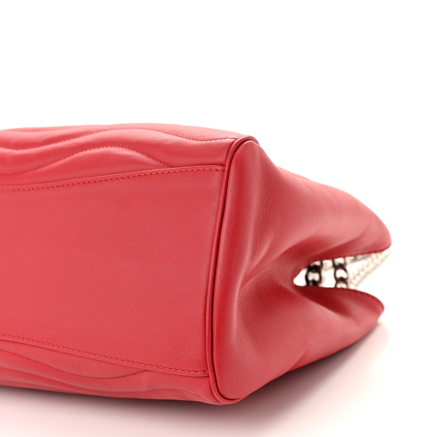 Louis Vuitton Calfskin New Wave Chain Tote Ecarlate 9 of 9