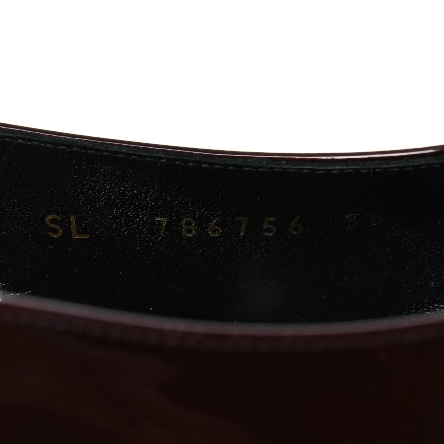 Saint Laurent Vernice Gloss Dune 110 Slingback Pumps 38 38 Marron Glace 10 of 11