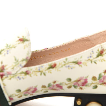 Gucci Calfskin Web Pearl Embellished Peyton Loafer 40.5 White 9 of 10