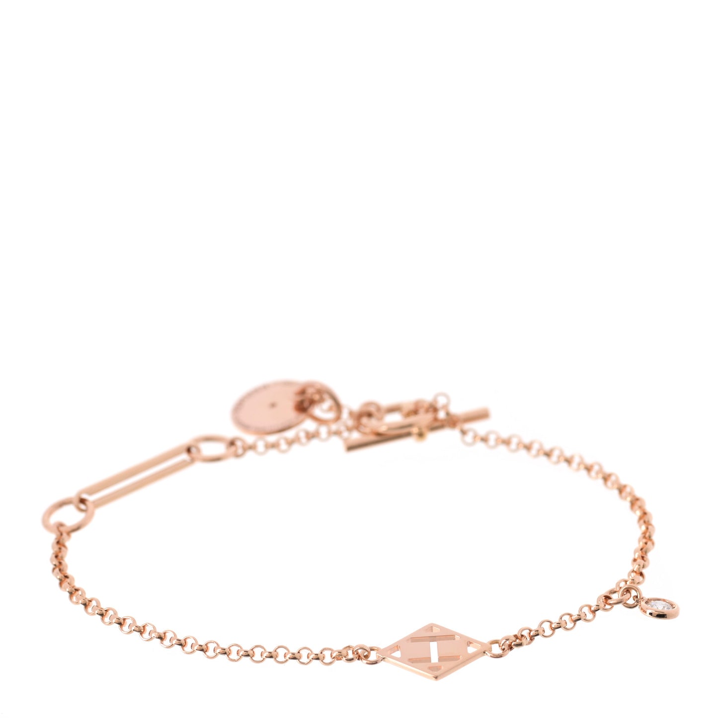 18K Rose Gold Diamond Gambade Bracelet ST