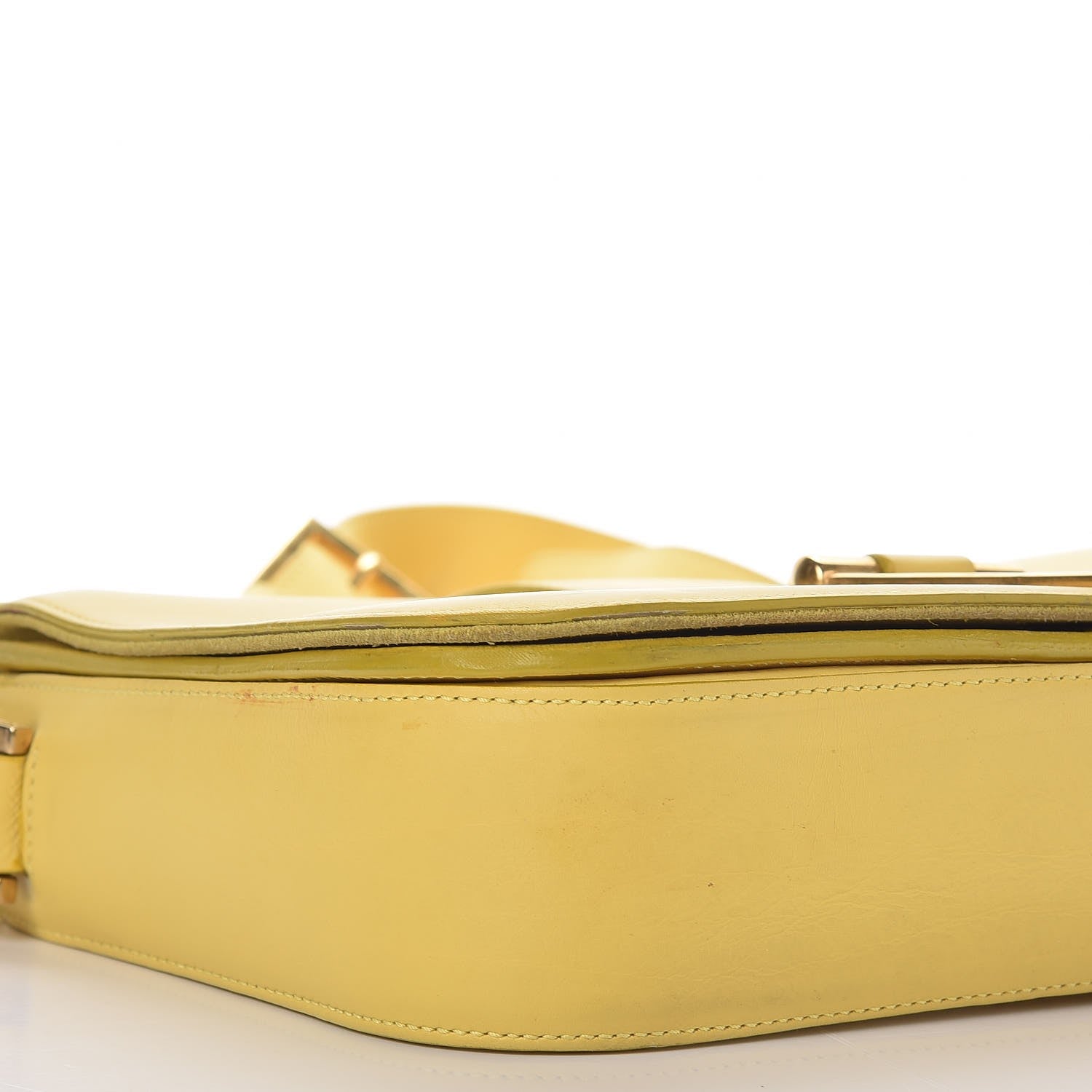 Saint Laurent Calfskin Classic Y Satchel Yellow 12 of 15