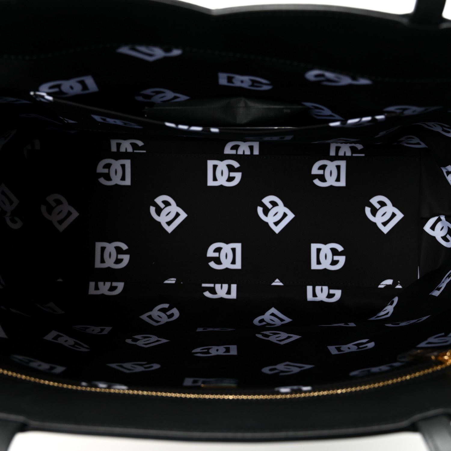 Dolce & Gabbana DOLCE GABBANA Calfskin DG Logo Shopper Tote Black 5 of 9