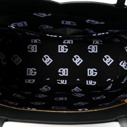 Dolce & Gabbana DOLCE GABBANA Calfskin DG Logo Shopper Tote Black 5 of 9