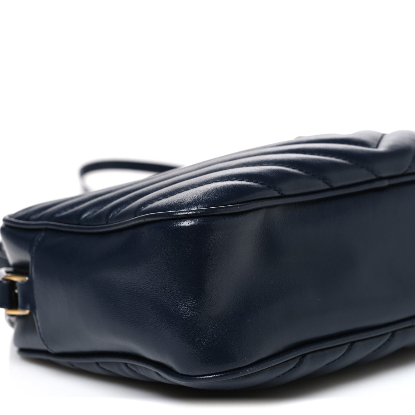 Calfskin Matelasse Monogram Lou Camera Bag Deep Marine