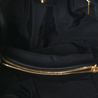Chanel Calfskin Quilted Small Chain Me Tote Black 6 of 12