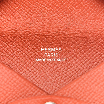 Hermes Epsom Calvi Card Case Terre Battue 6 of 7