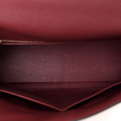 Hermes Togo Kelly Retourne 28 Rouge Grenat 6 of 13