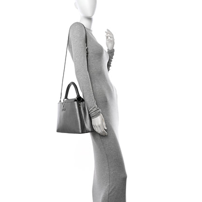 Louis Vuitton Taurillon Capucines MM Chrome 2 of 11