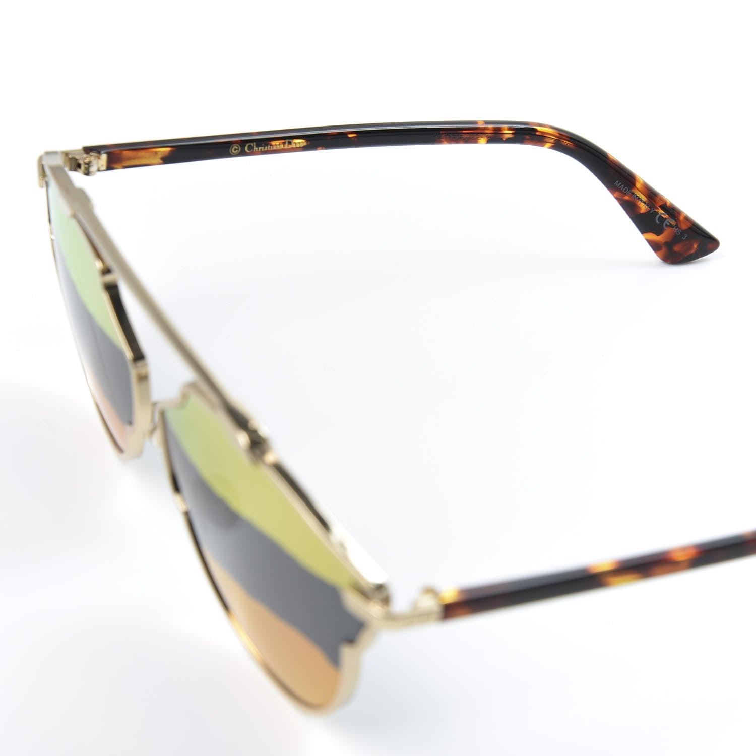 Christian Dior Acetate Metal So Real A Sunglasses Yellow Multicolor 5 of 7