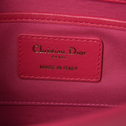 Christian Dior Lambskin Cannage Rendezvous Chain Wallet Pink 6 of 14