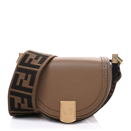 Fendi Vitello King Ribbon Plexiglass Moonlight Shoulder Bag Sand 1 of 6