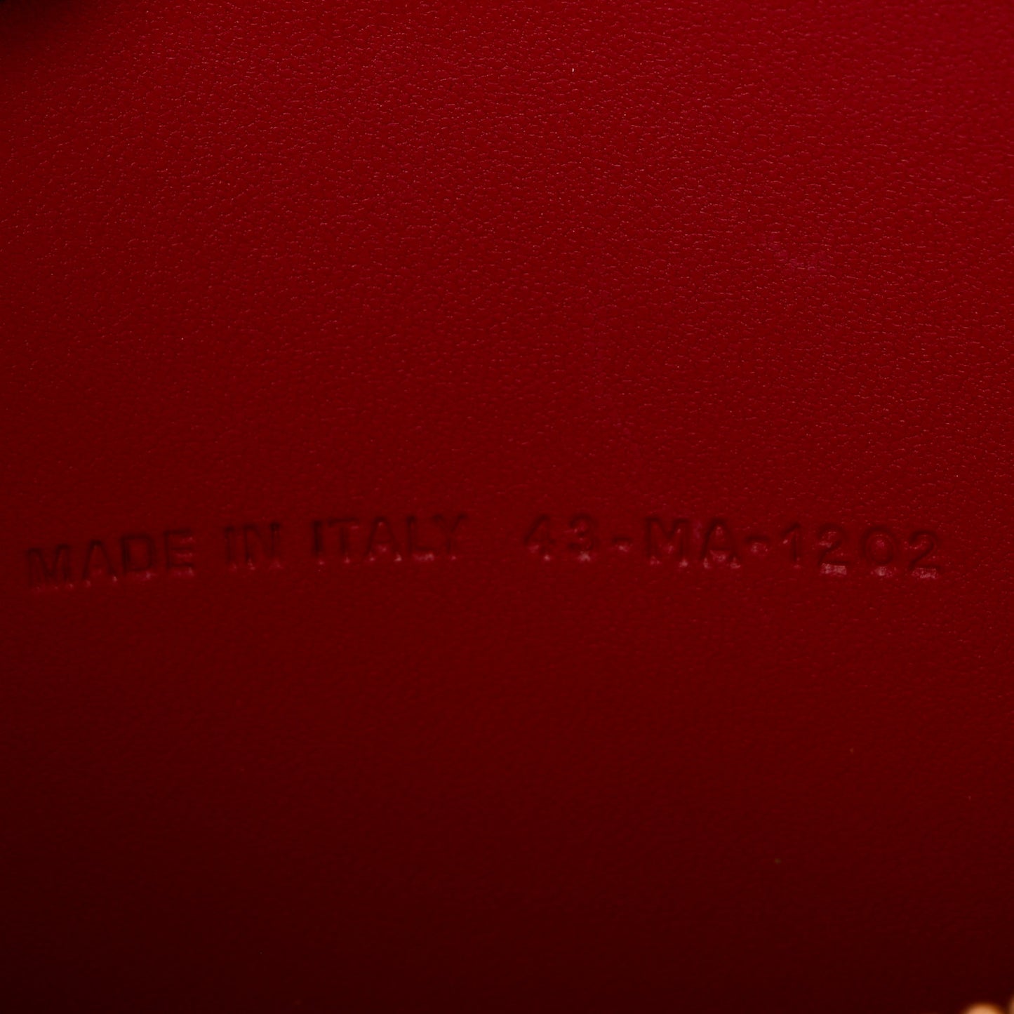 Calfskin Cannage Dioramour Caro Heart Pouch With Chain Bright Red