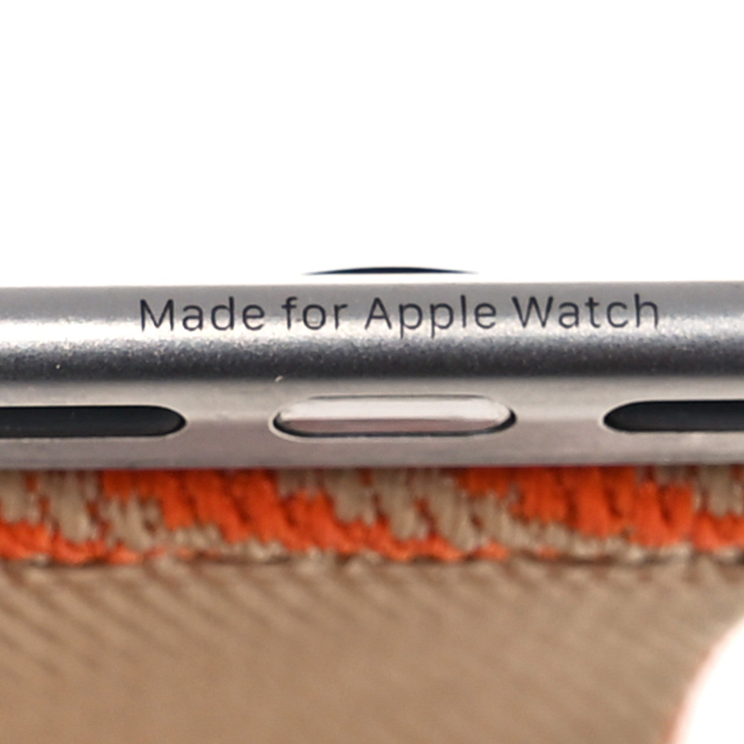 Hermes Nylon Weave Apple Watch Single Tour Band 44mm Kraft Orange 7 of 9