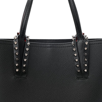 Christian Louboutin Calfskin Empire Spiked Mini East West Cabata Shopper Tote Black 7 of 11