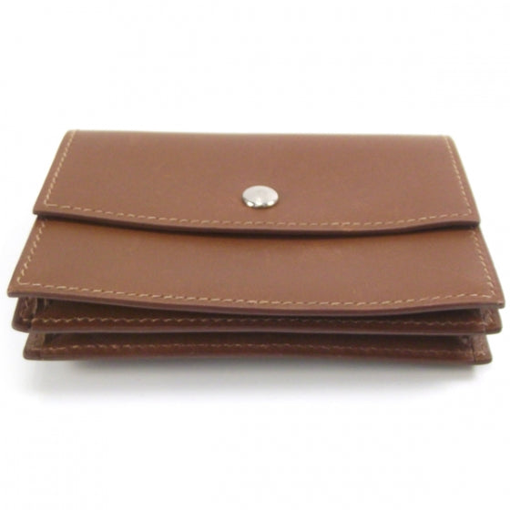 Sakura Card Holder Case Brown