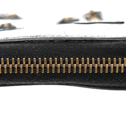 Balenciaga Agneau Classic Gold Hardware Compact Wallet Black 9 of 12