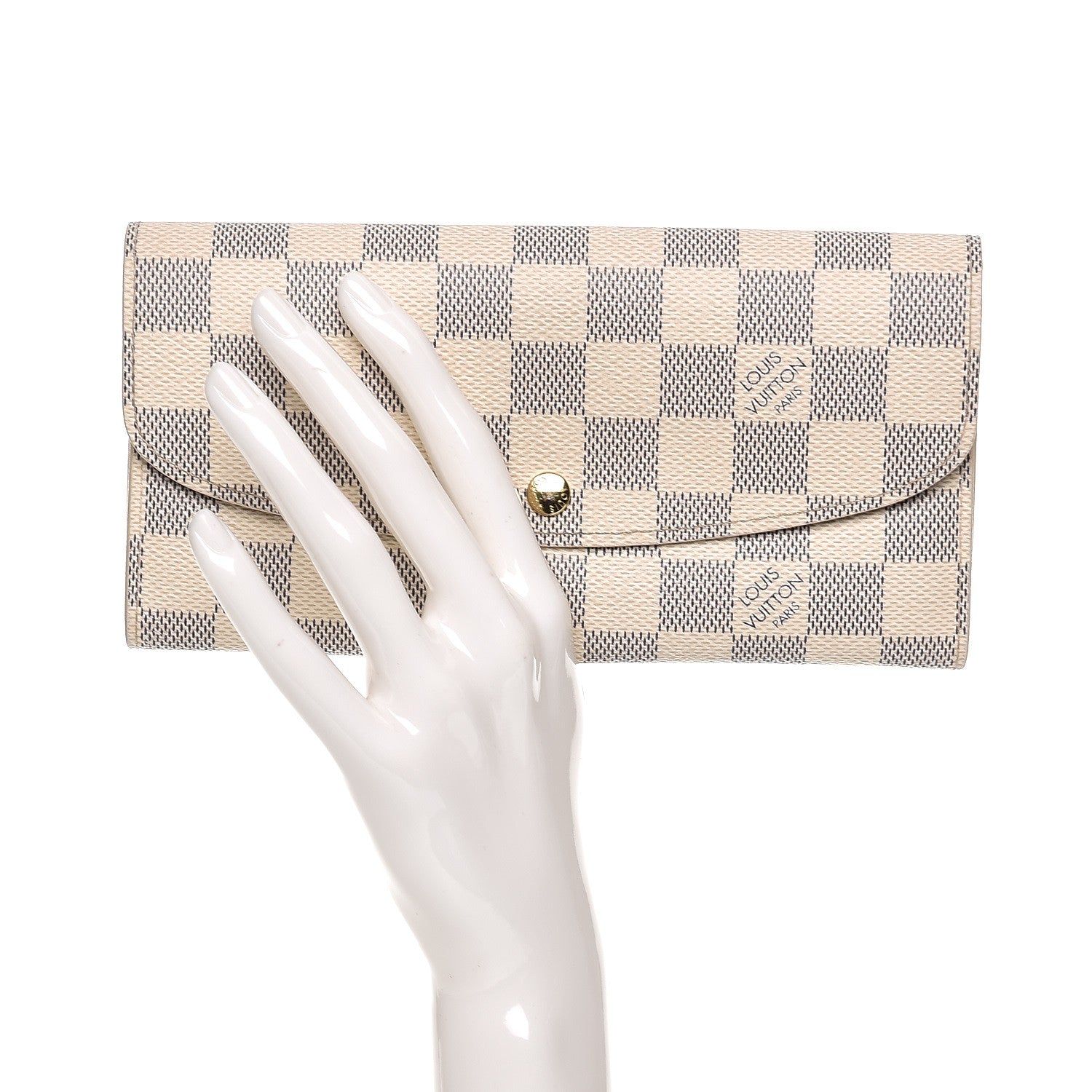 Louis Vuitton Damier Azur Emilie Wallet 2 of 9
