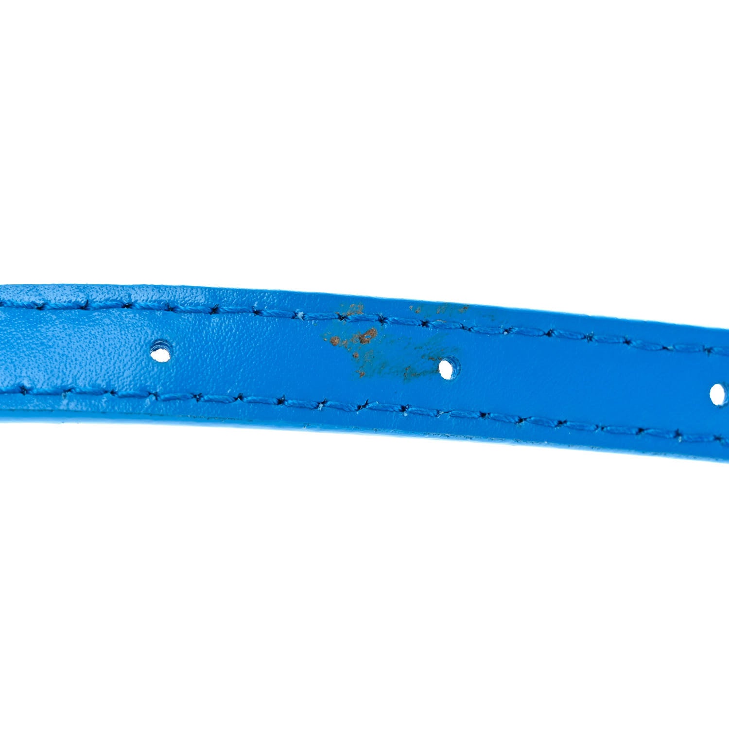 Balenciaga Shiny Box Calfskin Tonal B Hourglass Top Handle Bag XS Screen Blue 12 of 12