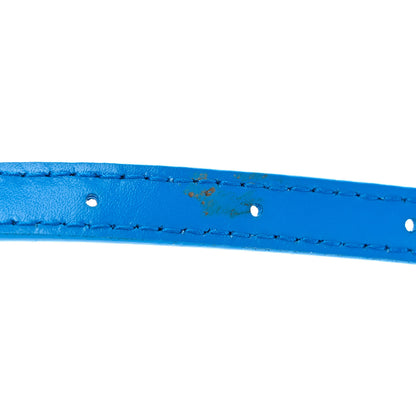 Balenciaga Shiny Box Calfskin Tonal B Hourglass Top Handle Bag XS Screen Blue 12 of 12