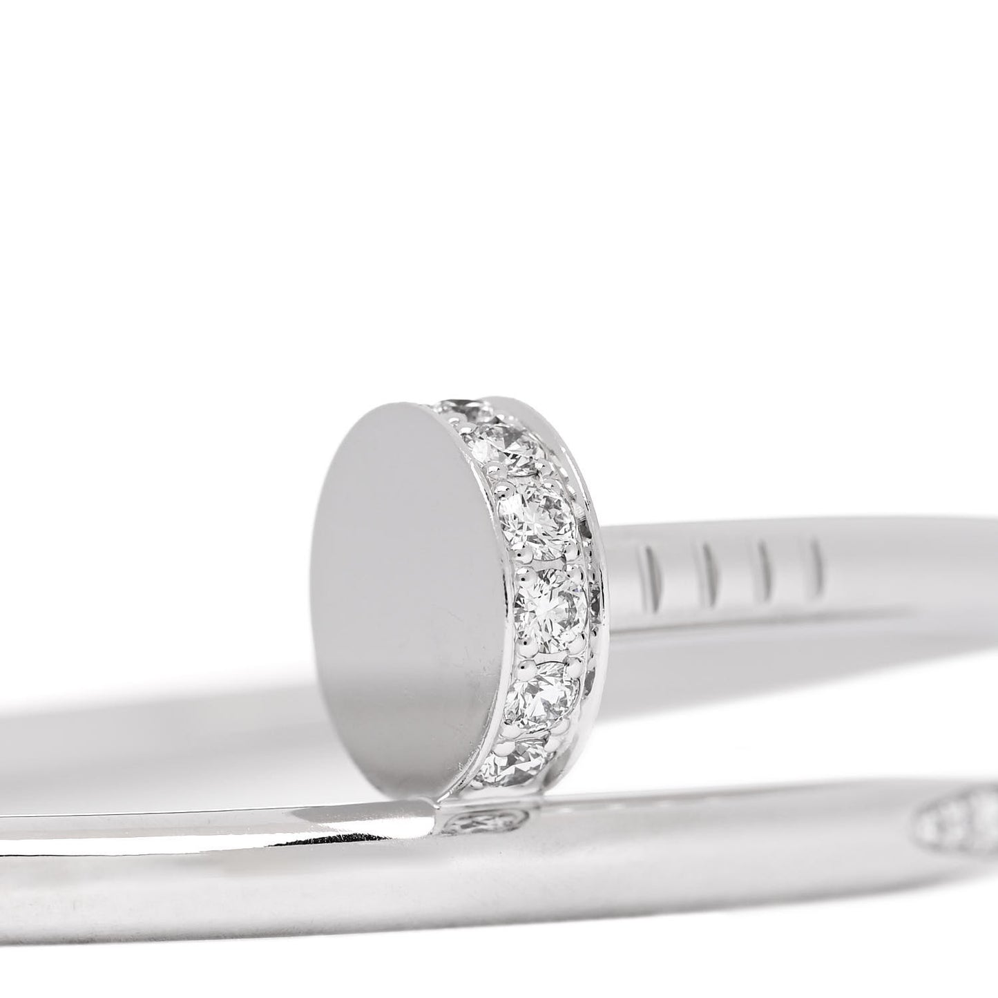 18K White Gold Diamond Juste Un Clou Bracelet 15