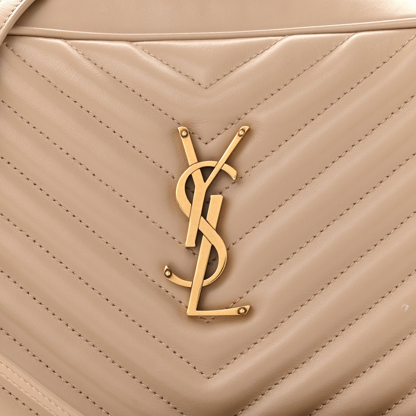 Calfskin Matelasse Monogram Lou Camera Bag Dark Beige