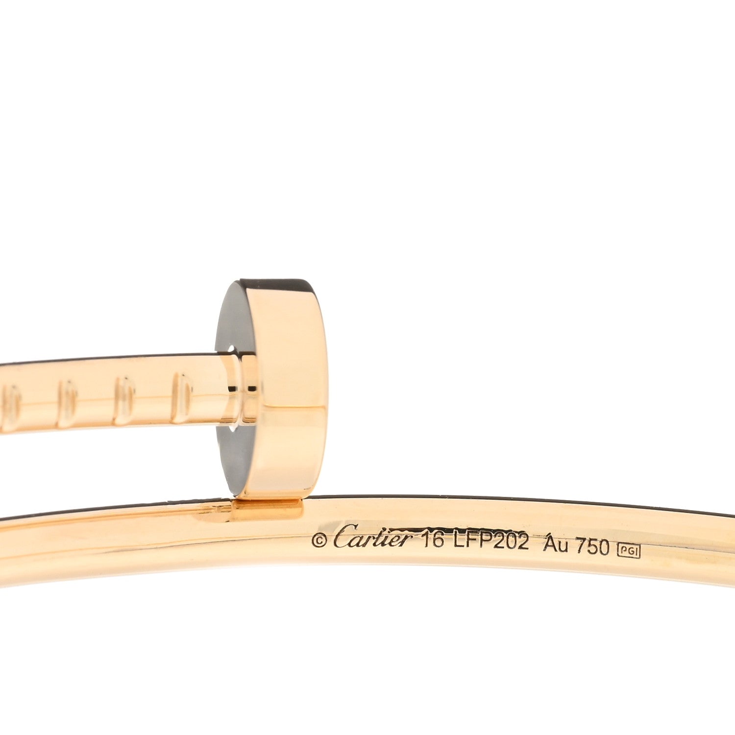 Cartier 18K Yellow Gold Small Juste Un Clou Bracelet 16 3 of 4
