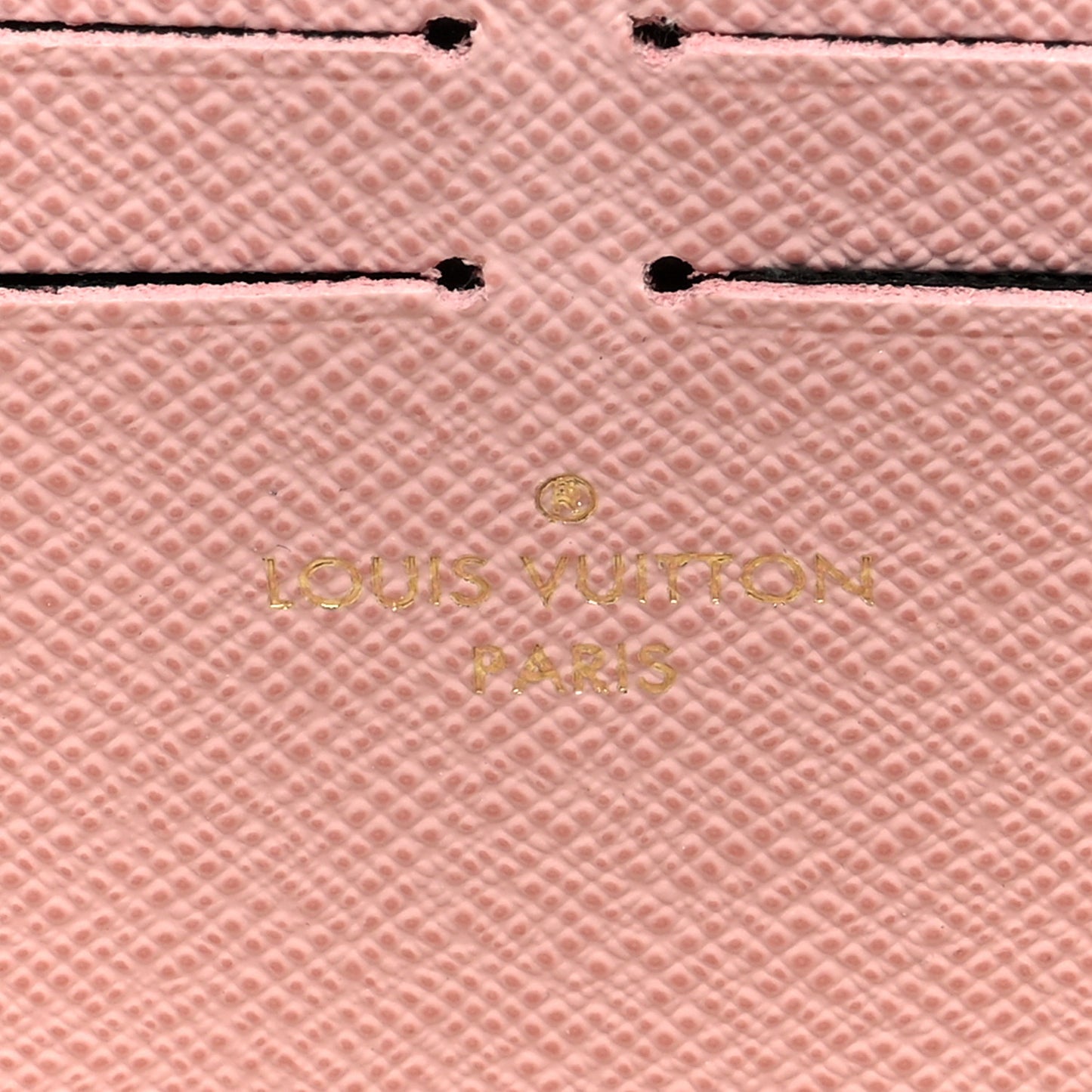 Damier Azur Clemence Wallet Rose Ballerine
